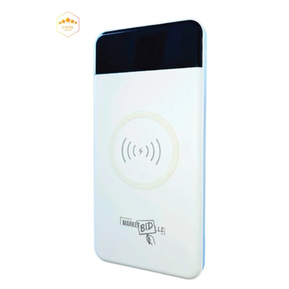 WHITE 10,000MAH POWER BANK Marketbid - Picture 1 of 6